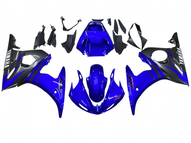 Discount 2003-2004 Blue Glossy Black Yamaha YZF R6 Motorcycle Fairings Canada