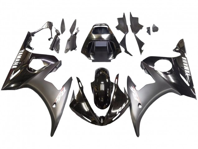 Discount 2003-2004 Glossy Black Matte Black White Decals Yamaha YZF R6 Motorcycle Fairings Canada