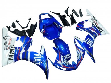 Discount 2003-2004 White Blue Fiat Motul Kastinee Yamaha YZF R6 Motorcycle Fairings Canada