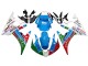 Discount 2003-2004 White Blue Green Red Kastinee Dunlop Motul Yamaha YZF R6 Motorcycle Fairings Canada