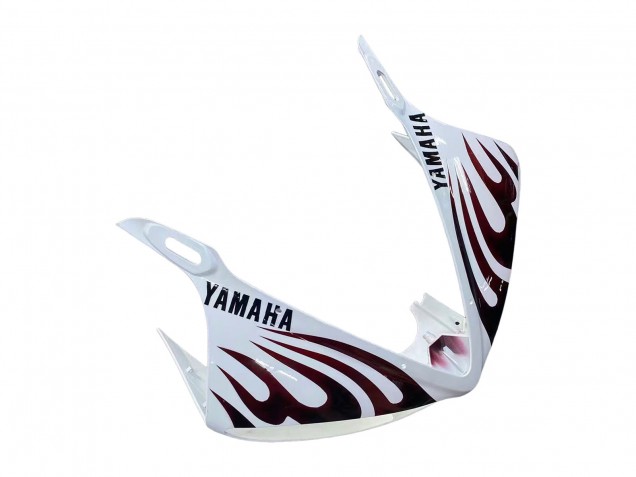 Discount 2006-2009 White with Dark Black Flame Yamaha YZF R6S Motorcycle Fairings Canada