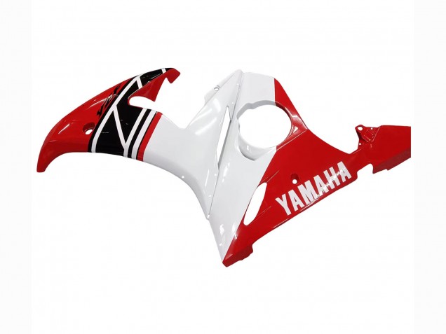 Discount 2003-2004 White Red Glossy Black Yamaha YZF R6 Motorcycle Fairing Canada