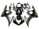 Discount 2006-2009 Glossy Black Matte Black Gold Decals Yamaha YZF R6S Motorcycle Fairings Canada