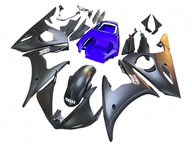 Discount 2003-2004 Blue Matte Black Yamaha YZF R6 Motorcycle Fairings Canada