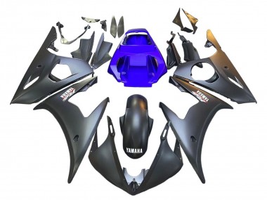 Discount 2003-2004 Blue Matte Black Yamaha YZF R6 Motorcycle Fairings Canada