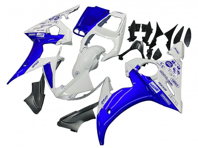 Discount 2003-2004 White Blue GYTR Yamaha YZF R6 Motorcycle Fairings Canada