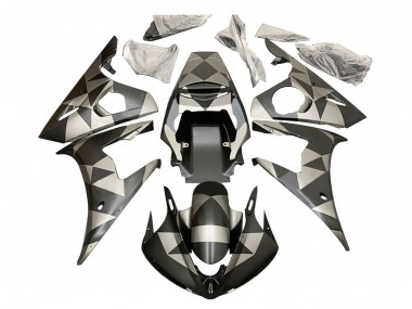 Discount 2006-2009 Black Red Geometric Yamaha YZF R6S Motorcycle Fairings Canada