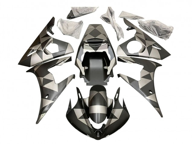 Discount 2006-2009 Black Red Geometric Yamaha YZF R6S Motorcycle Fairings Canada