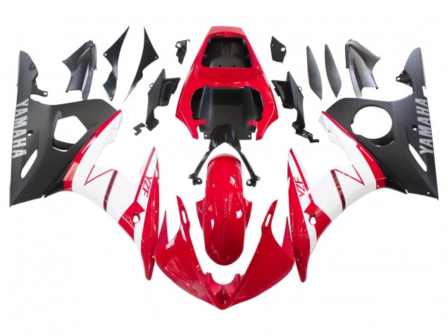 Discount 2003-2004 Red White Matte Black Yamaha YZF R6 Motorcycle Fairings Canada