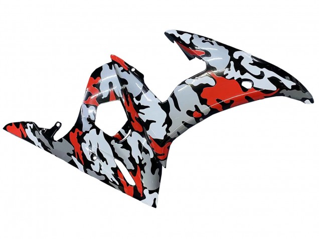 Discount 2003-2004 Black Red Grey Camouflage Yamaha YZF R6 Motorcycle Fairings Canada