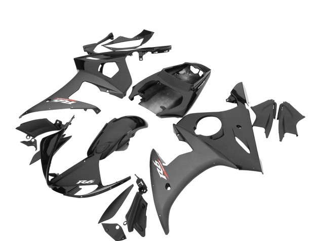 Discount 2006-2009 Glossy Black Matte Black Yamaha YZF R6S Motorcycle Fairings Canada