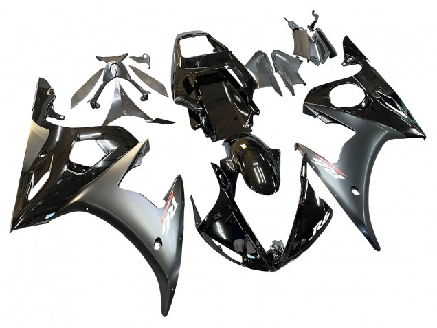 Discount 2003-2004 Glossy Black Matte Black Gold Chameleon Yamaha YZF R6 Motorcycle Fairings Canada