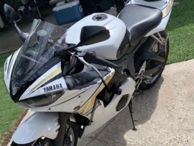 Discount 2006-2009 White Gold Yamaha YZF R6S Motorcycle Fairings Canada