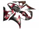 Discount 2005 Matte Black Red Geometric Yamaha YZF 600 R6 Motorcycle Fairings Canada