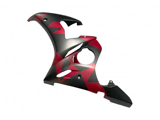 Discount 2005 Matte Black Red Geometric Yamaha YZF 600 R6 Motorcycle Fairings Canada