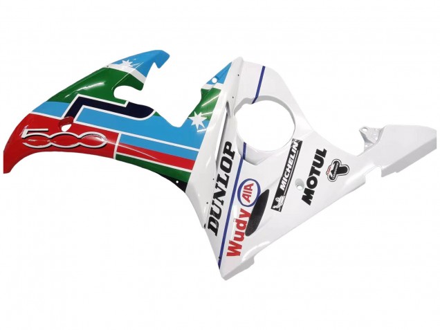 Discount 2005 Light Blue White Green Red Kastinee Dunlop Motul Yamaha YZF 600 R6 Motorcycle Fairings Canada