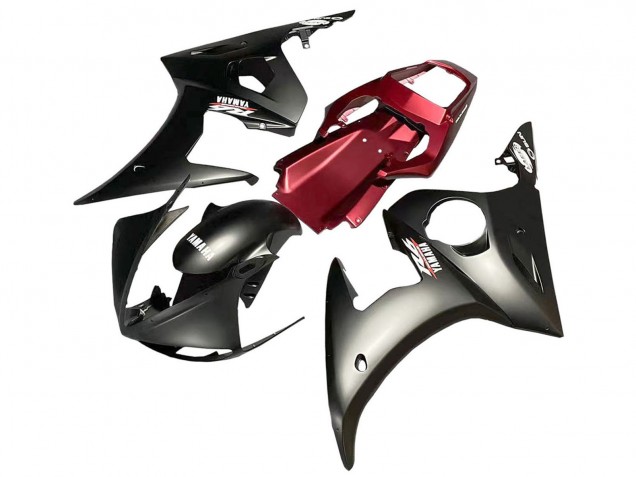 Discount 2005 Matte Black Red Yamaha YZF 600 R6 Motorcycle Fairing Canada