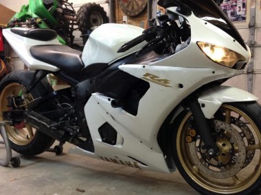 Discount 2005 White Gold Yamaha YZF 600 R6 Motorcycle Fairings Canada