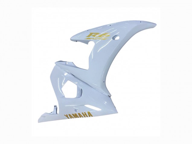 Discount 2005 White Gold Yamaha YZF 600 R6 Motorcycle Fairings Canada