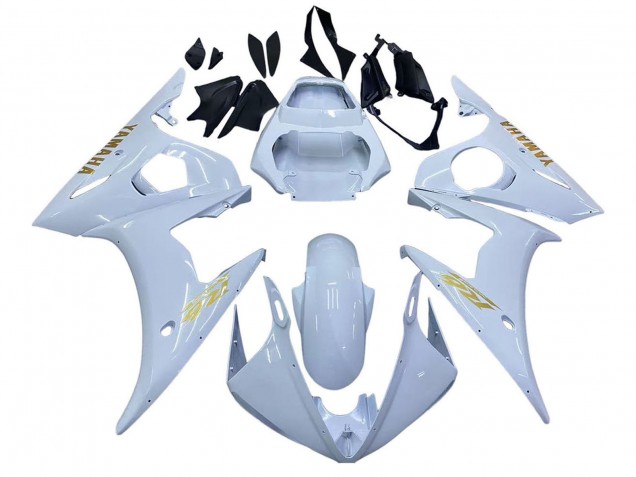 Discount 2005 White Gold Yamaha YZF 600 R6 Motorcycle Fairings Canada