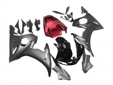 Discount 2005 Matte Black Glossy Black Grey Red Yamaha YZF 600 R6 Motorcycle Fairings Canada