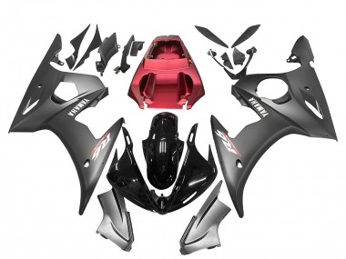 Discount 2005 Matte Black Glossy Black Grey Red Yamaha YZF 600 R6 Motorcycle Fairings Canada