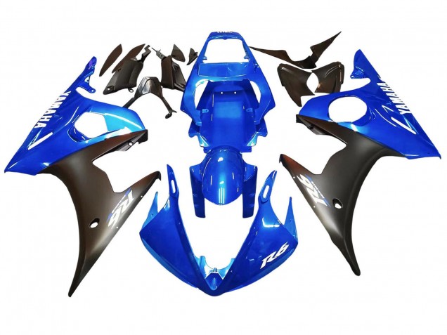 Discount 2005 Blue Matte Black Yamaha YZF 600 R6 Motorcycle Fairings Canada