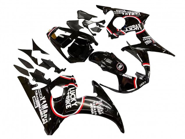Discount 2005 Glossy Black White Lucky Strike Motul Yamaha YZF 600 R6 Motorcycle Fairings Canada
