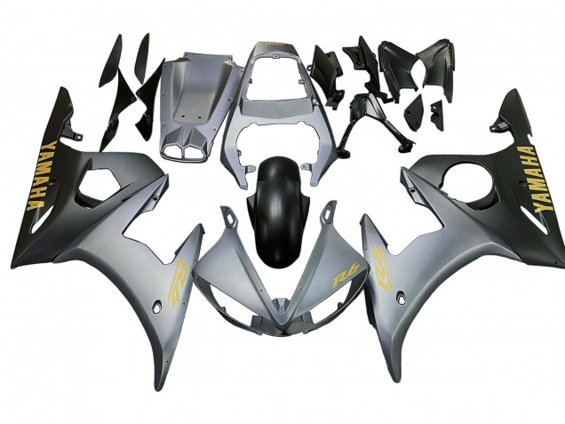 Discount 2005 Grey Matte Black Gold Yamaha YZF 600 R6 Motorcycle Fairings Canada
