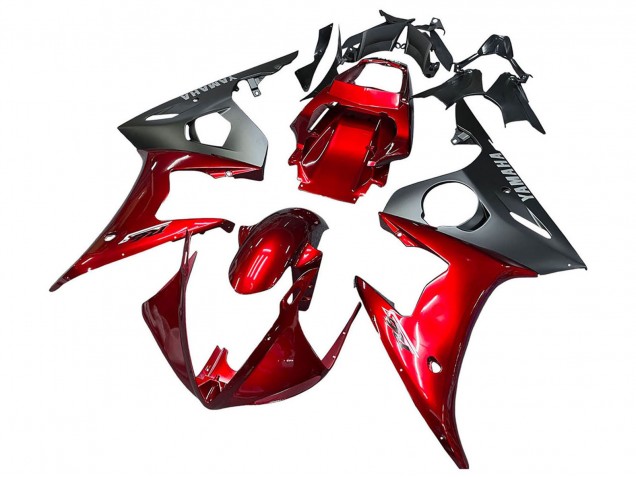 Discount 2005 Red Matte Black Yamaha YZF 600 R6 Motorcycle Fairing Kits Canada