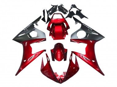 Discount 2005 Red Matte Black Yamaha YZF 600 R6 Motorcycle Fairing Kits Canada