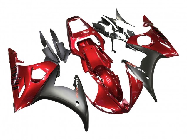 Discount 2005 Red Matte Black Yamaha YZF 600 R6 Motorcycle Fairing Canada