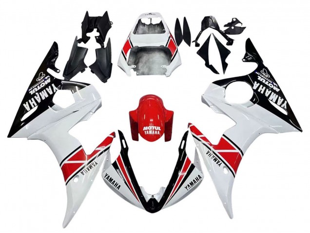 Discount 2005 White Black Red Motul Yamaha YZF 600 R6 Motorcycle Fairings Canada