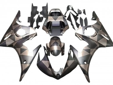 Discount 2005 Matte Black Grey Geometric Yamaha YZF 600 R6 Motorcycle Fairings Canada