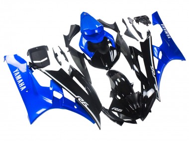 Discount 2006-2007 Blue Glossy Black Yamaha YZF 600 R6 Motorcycle Fairings Canada