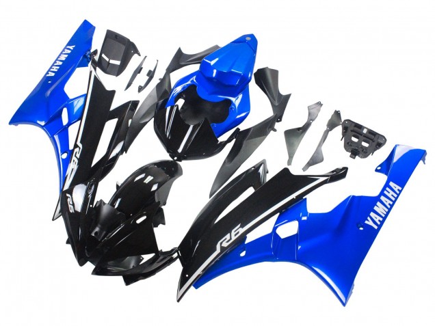 Discount 2006-2007 Blue Glossy Black Yamaha YZF 600 R6 Motorcycle Fairings Canada