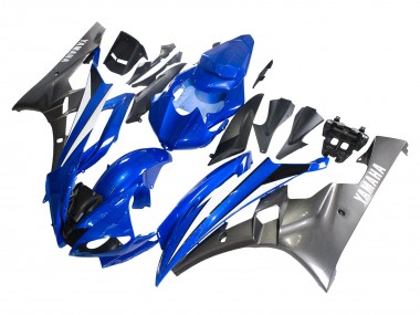 Discount 2006-2007 Blue White Glossy Black Yamaha YZF 600 R6 Motorcycle Fairings Canada