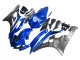 Discount 2006-2007 Blue White Glossy Black Yamaha YZF 600 R6 Motorcycle Fairings Canada
