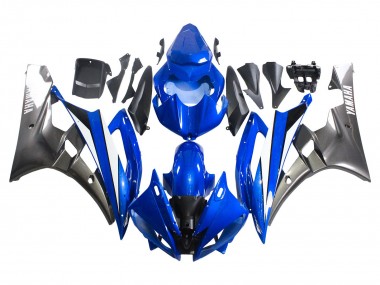 Discount 2006-2007 Blue White Glossy Black Yamaha YZF 600 R6 Motorcycle Fairings Canada