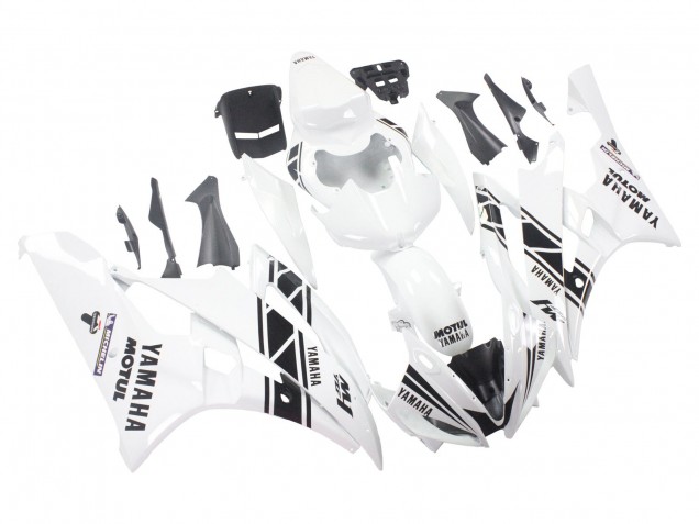 Discount 2006-2007 White Glossy Black Motul Michelin Yamaha YZF 600 R6 Motorcycle Fairings Canada