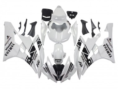 Discount 2006-2007 White Glossy Black Motul Michelin Yamaha YZF 600 R6 Motorcycle Fairings Canada