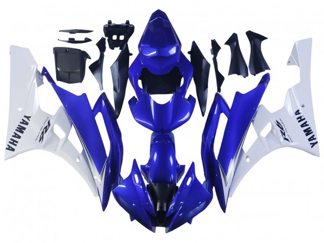 Discount 2006-2007 White Blue Black Yamaha YZF 600 R6 Motorcycle Fairings Canada