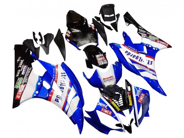 Discount 2006-2007 White Blue Black Fimer Volvo Yamalube Sterilgarda Yamaha YZF 600 R6 Motorcycle Fairings Canada