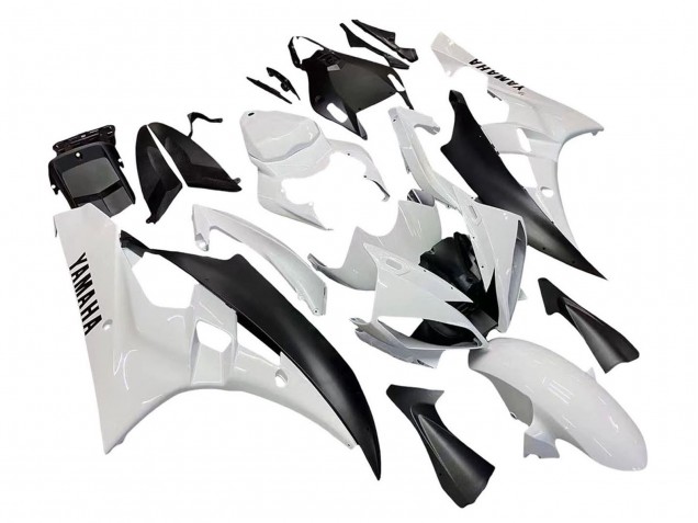 Discount 2006-2007 White Matte Black Yamaha YZF 600 R6 Motorcycle Fairings Canada