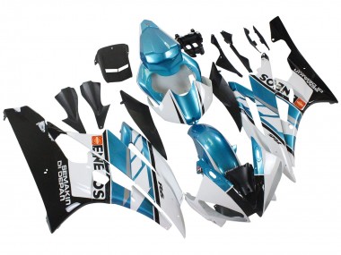 Discount 2006-2007 White Blue Black Semakin Didepan ENEOS Yamaha YZF 600 R6 Motorcycle Fairings Canada