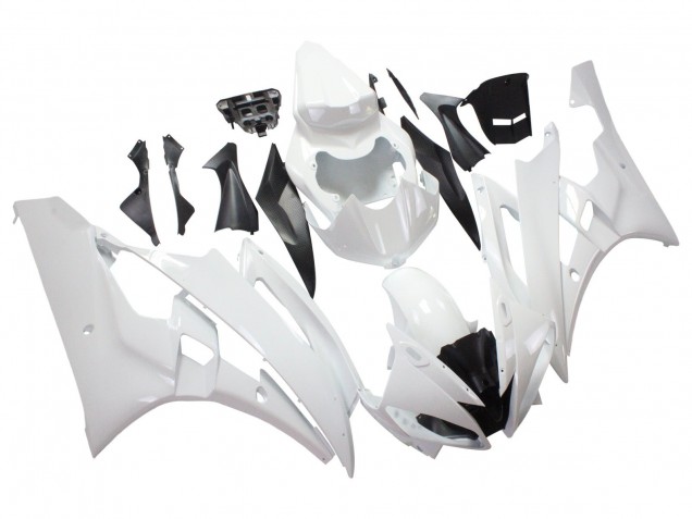 Discount 2006-2007 White Yamaha YZF 600 R6 Motorcycle Fairings Canada