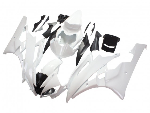 Discount 2006-2007 White Yamaha YZF 600 R6 Motorcycle Fairings Canada