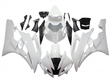 Discount 2006-2007 White Yamaha YZF 600 R6 Motorcycle Fairings Canada