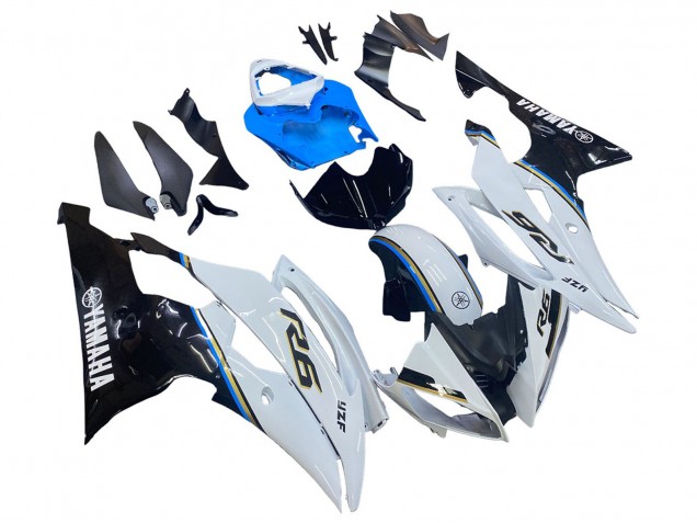 Discount 2008-2016 White Blue Glossy Black Yamaha YZF 600 R6 Motorcycle Fairing Canada