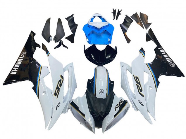Discount 2008-2016 White Blue Glossy Black Yamaha YZF 600 R6 Motorcycle Fairing Canada